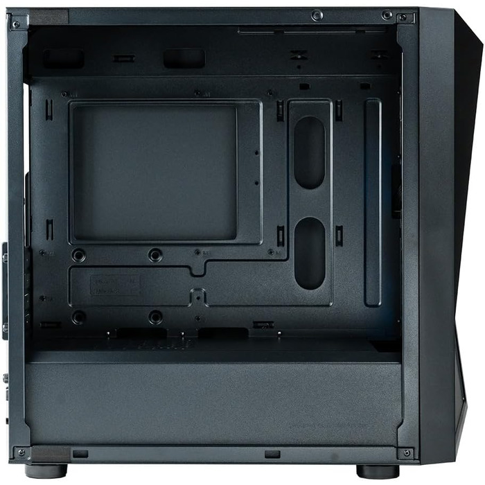 Корпус для ПК Cooler Master CMP 320 Mini-Tower, чорний, Micro-ATX, скляна бічна панель, 2x 120 мм ARGB вентилятори, підтримка різних компонентів, з кришкою для блоку живлення