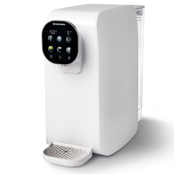 Система зворотного осмосу OsmoFresh Quella Pro Black з гарячою водою та 7-ступеневою фільтрацією для кухні, офісу, кемпера | Чиста питна вода без солей
