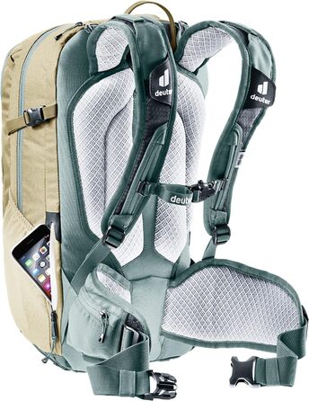 Жіночий велосипедний рюкзак Deuter Attack 18 SL з протектором, 18 л, колір Desert Sage
