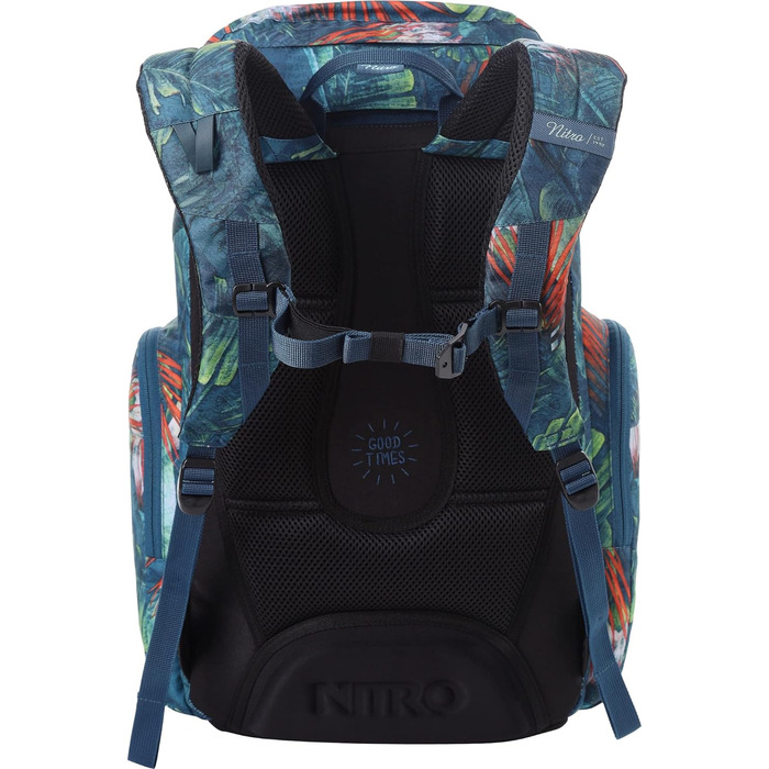 Рюкзак Nitro Daypacker 32 л у ретро стилі з відділенням для ноутбука, шкільний, міський або туристичний, Tropical