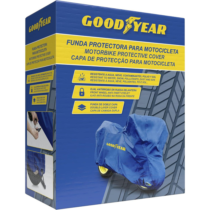 Чохол для мотоцикла Goodyear, розмір M, водонепроникний захист