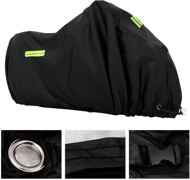 Водонепроникний чохол для мотоцикла XXL/XXXL з отвором для замка, 245x105x125 см, захисна накидка для Harley, Honda, Suzuki, Kawasaki, для вулиці