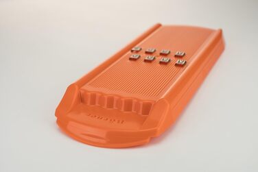 Терка Börner Curly Reibe DesignLine для хвилястих овочевих смужок, джулієн, овочерізка, помаранчева, Німеччина