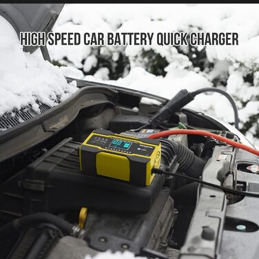 Автозарядний пристрій 12/24V 10A, Smart, для акумуляторів авто, мото, човнів, кемперів. Підходить для Gel, AGM, WET акумуляторів. З температурною компенсацією.