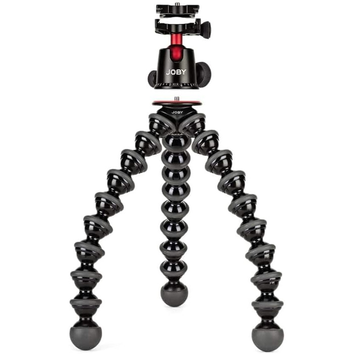 Гнучкий штатив JOBY GorillaPod 5K з кульовою головкою для DSLR, бездзеркальних камер, вантажопідйомність 5 кг, чорний, вироблено в Італії