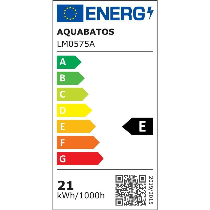 Дзеркало для ванної кімнати AQUABATOS 50x70 см LED з підсвічуванням, сенсорним вимикачем, регулюванням температури світла (6400K), IP44, CE, енергозберігаюче, серія Echos