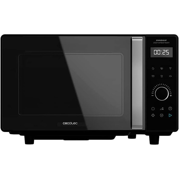 Мікрохвильова піч Cecotec GrandHeat 2500 Flatbed Touch White 800 Вт, 25 л, сенсорне керування, 8 програм, таймер