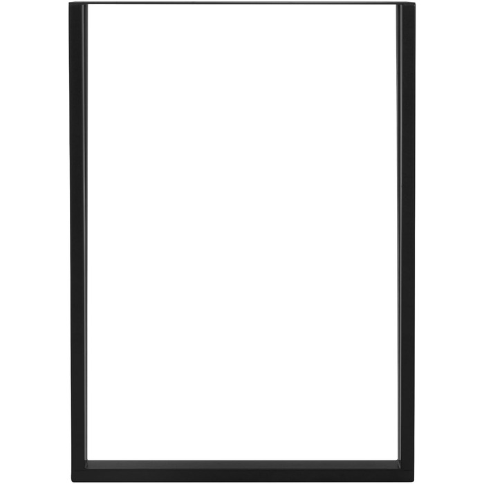 Набір з 2 металевих ніжок для столу ML-Design 50x71,5 см, прямокутна форма, чорна порошкова фарба, індустріальний стиль, для обіднього чи письмового столу, металеві ніжки для меблів, DIY-проекти