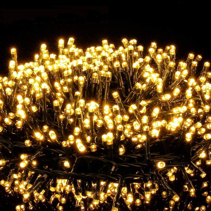 Світлодіодна гірлянда Avoalre для зовнішнього використання 100м, 1000 LED (теплий білий колір) для різдвяного декору та вулиці