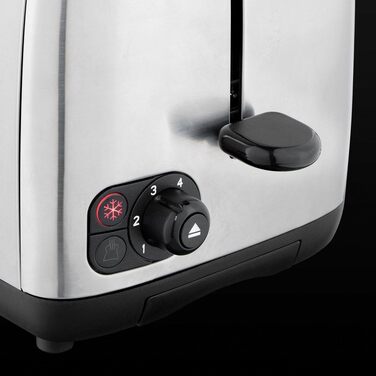 Тостер Russell Hobbs Adventure нержавіюча сталь на 2 тости, широкі слоти, підставка для булочок, 6 режимів, розморожування, підігрів, Lift & Look, 850W