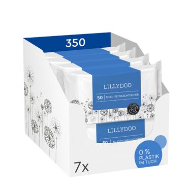 Вологі серветки для дітей LILLYDOO, 350 шт (7 пакок по 50 шт)