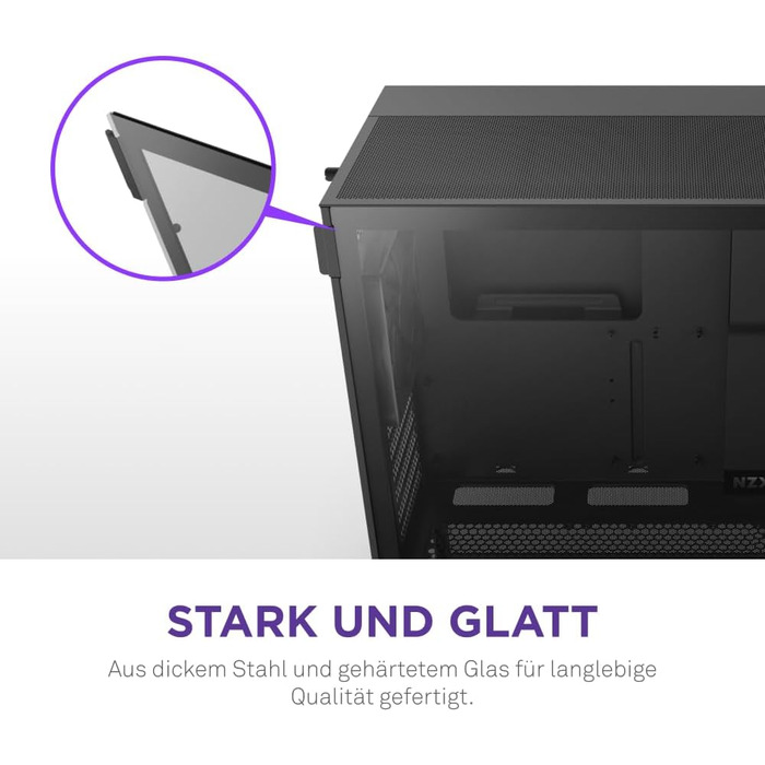 NZXT H5 Flow – компактний ігровий ATX Midi Tower корпус для ПК, високий повітряний потік, 2 вентилятори 120 мм, підтримка радіатора 360 мм спереду та 240 мм зверху, чорний
