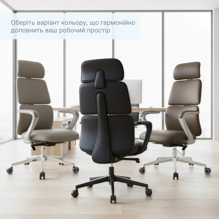 Крісло офісне OfficePro Delicate OC690BR Brown PVC