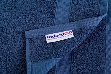 Рушники банні Todocama 70x140 см, 100% бавовна, 550 г/м², темно-сині, дуже м'які та швидковисихаючі