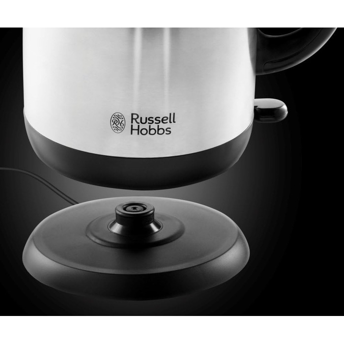 Тостер Russell Hobbs Adventure нержавіюча сталь на 2 тости, з підставкою для булочок, 6 режимів, розморожування, підігрів, Lift & Look, 850 Вт 24080-56 + Чайник електричний 1,7 л