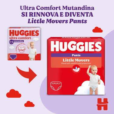 Підгузки-трусики Huggies Ultra Comfort, розмір 5 (12-17 кг), 68 шт