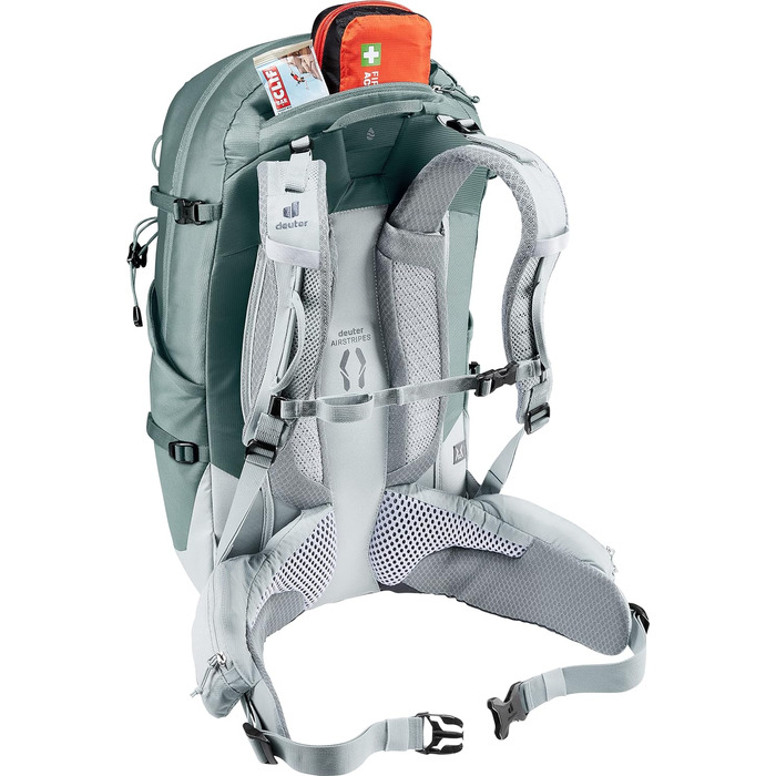 Жіночий туристичний рюкзак Deuter Trail Pro 31 SL для скелелазіння та походів, бірюзовий