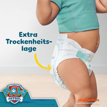 Підгузки Pampers Baby-Dry Paw Patrol Edition розмір 6 (13-18 кг), 164 шт, максимально надійний захист від протікань