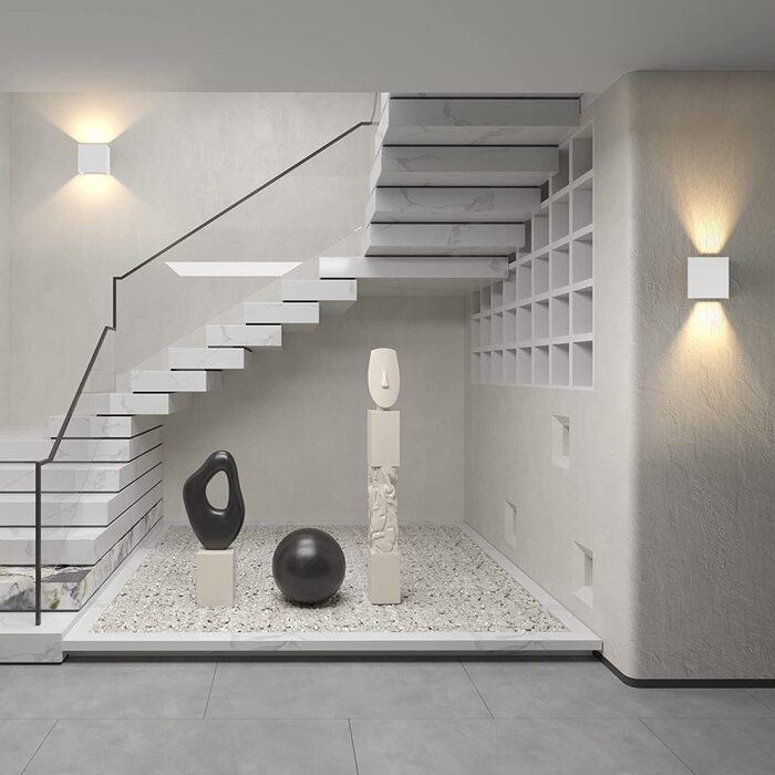 Стіна LED-світильник K-Bright 12W, настінна лампа з регульованим променем (вгору-вниз), тепле біле світло 3000K, водонепроникна IP65, антрацит