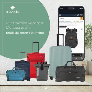 Рюкзак для ручної поклажі Travelite BASICS, 45 см, 22 л, міський щоденний рюкзак (Світло-сірий)