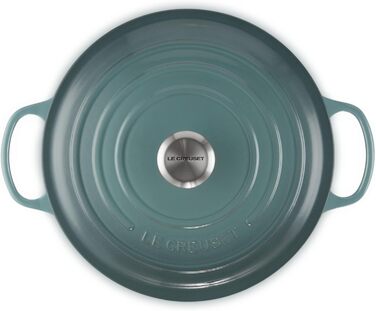 Сковорода Le Creuset Signature з чавуну з кришкою, Ø кругла, 4.2 л, для всіх типів плит, включаючи індукцію, вишнево-червона