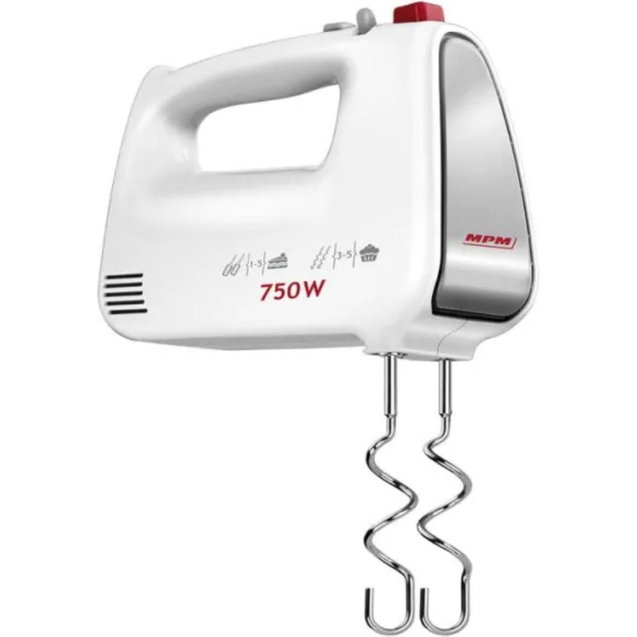 Кухонний комбайн MPM MMR-16Z з обертовою чашею 3.4 л, без BPA, 750W, білий (міксер, планетарний)