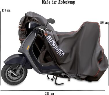 BUSHBOCK® Преміум тент для мотоциклів і скутерів з кофром, водонепроникний чохол для мотоцикла