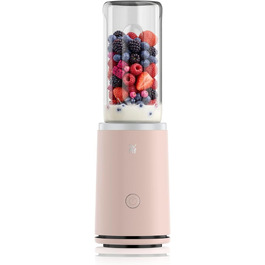 Блендер портативний WMF Mix & Go Touch Smoothie Maker 500 Вт, пляшка для смузі, нержавіюча сталь, рожевий (Pearl Blush)