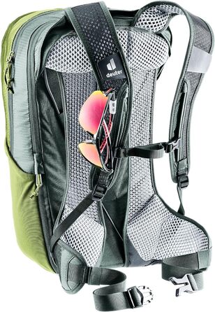 Рюкзак для велосипеда Deuter Race Air 14+3 л, Meadow-ivy, вентиляція спини