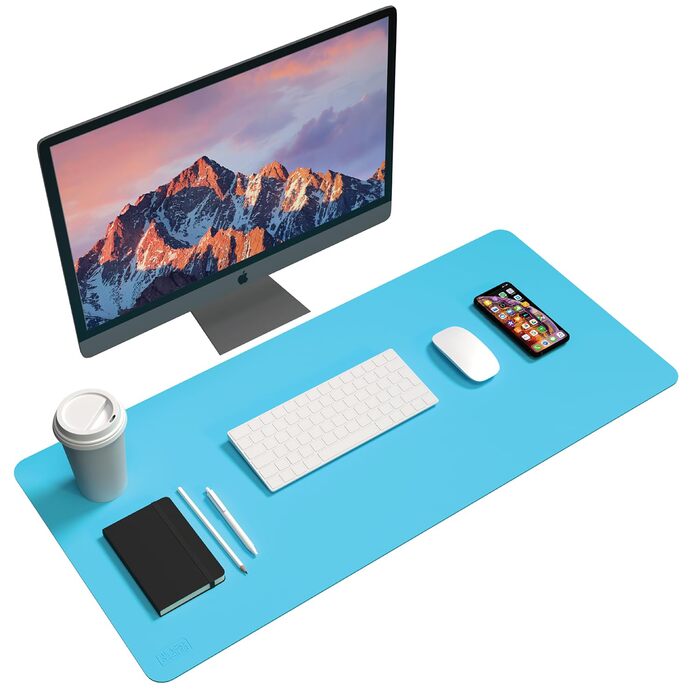 Килимок для миші та клавіатури Black+Decker Loch Ness Mid Size (16x32 дюйми) — захисний настільний organizer з екошкіри для геймінгу та офісу
