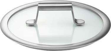 Каструля WMF Comfort Line 1,4 л з кришкою, 16 см, маленька каструля для молока, індукція, матова нержавіюча сталь Cromargan, з мірною шкалою, штабельована, без покриття