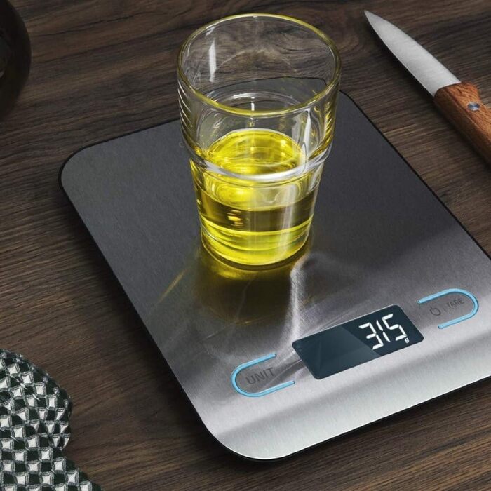 Кухонні ваги Cecotec CookControl Digitale: точність 1 г, платформа з нержавіючої сталі, антифрегатне покриття, LCD-дисплей, 5 кг