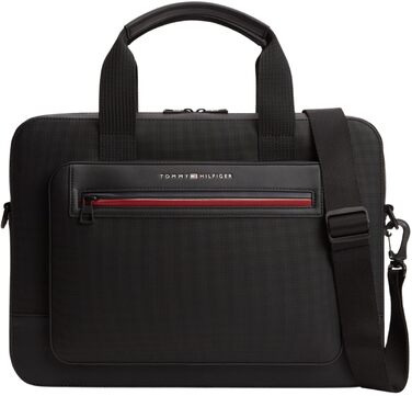 Сумка для ноутбука Tommy Hilfiger Th Foundation Computer Bag BDS, чорна, універсальний розмір