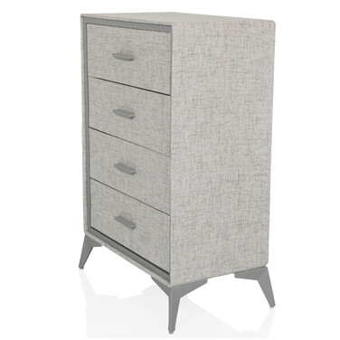 Комод SKUFFY 64x35x90см 4 шухляди сірий hjh LIVING