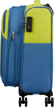 Валіза American Tourister Daring Dash Spinner S, розширювана, 55 см, 39/46 л, зелено-синя, ручна поклажа