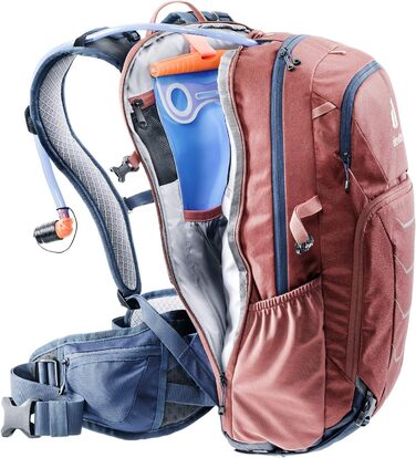 Велосипедний рюкзак Deuter Attack 20 з протектором, 20 л, червоно-синій