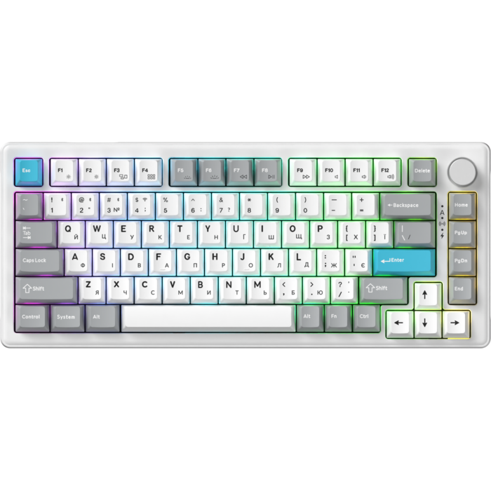 Бездротова механічна клавіатура GamePro Asgard Yord (MK266WH)