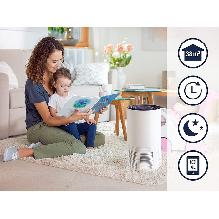 Повітряний очисник Soehnle AirFresh Clean 400 з 4-ступеневою системою очищення, Hepa та вугільним фільтром, UV-C світлом, для алергіків