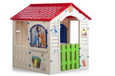 Дитячий будиночок Chicos Country Cottage для ігор на вулиці - міцний та довговічний, для хлопчиків та дівчаток від 2 років (89607)