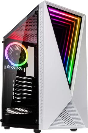 Комп'ютерний корпус Kolink Void RGB Midi Tower із загартованим склом, ігровий корпус з підсвіткою, вентилятором, для ПК