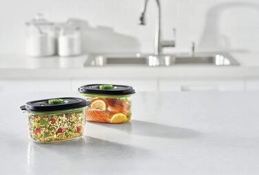 Набір вакуумних контейнерів FoodSaver Preserve & Marinate для вакууматорів, герметичні та без BPA, 1.2 л, 3 шт.