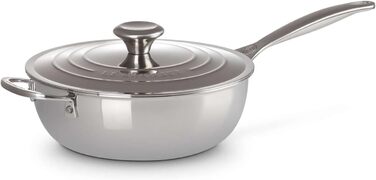 LE CREUSET Набір сковорідок з антипригарним покриттям 24 см (3 шт.) з нержавіючої сталі 3-ply PLUS
