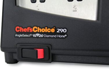 Двосторонній алмазний точильний камінь Chef's Choice M290 Hybrid AngleSelect для ножів, чорний