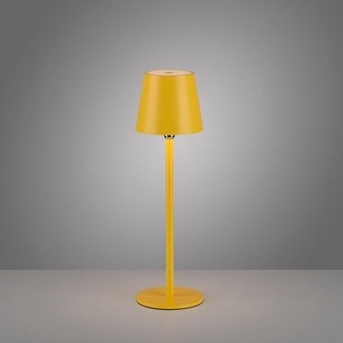 LED настільна лампа SellTec на акумуляторі, USB, біла, диммувана, IP54 для саду, кемпінгу, балкону, тераси (жовта)