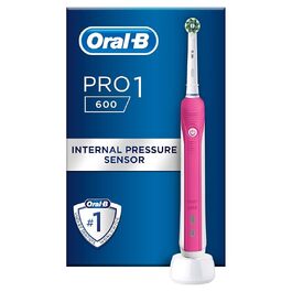 Електрична зубна щітка Oral-B PRO 600, акумуляторна, колір Rose (рожевий)
