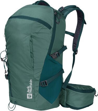 Рюкзак Jack Wolfskin Cyrox Shape 25 S-L унісекс для туризму, нефритово-зелений, універсальний розмір