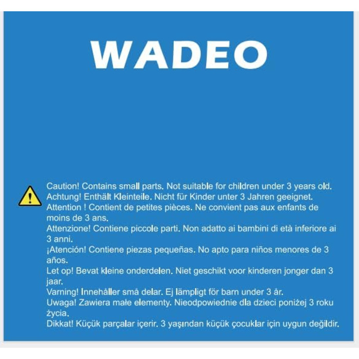 Портативний душ для кемпінгу WADEO з акумулятором 6000 мА·год, помпою, цифровим дисплеєм, душовою насадкою, зарядка Type-C, для подорожей, саду, кемпінгу (синій)