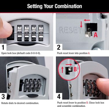 Сейф-бокс для ключів Master Lock 5415D Heavy Duty, цинковий, настінний (на 5 ключів)