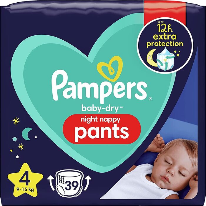 Підгузки Pampers Baby Dry розмір 4 (17+ кг), 39 шт.