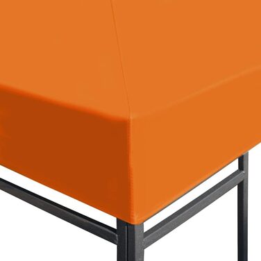 Тент для павільйону vidaXL 3x3 м, 310 г/м², запасний дах, помаранчевий
